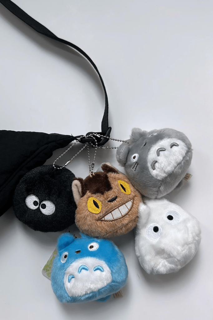Ghibli Inspired Plush Keychains/ Soft Anime Bag Charms