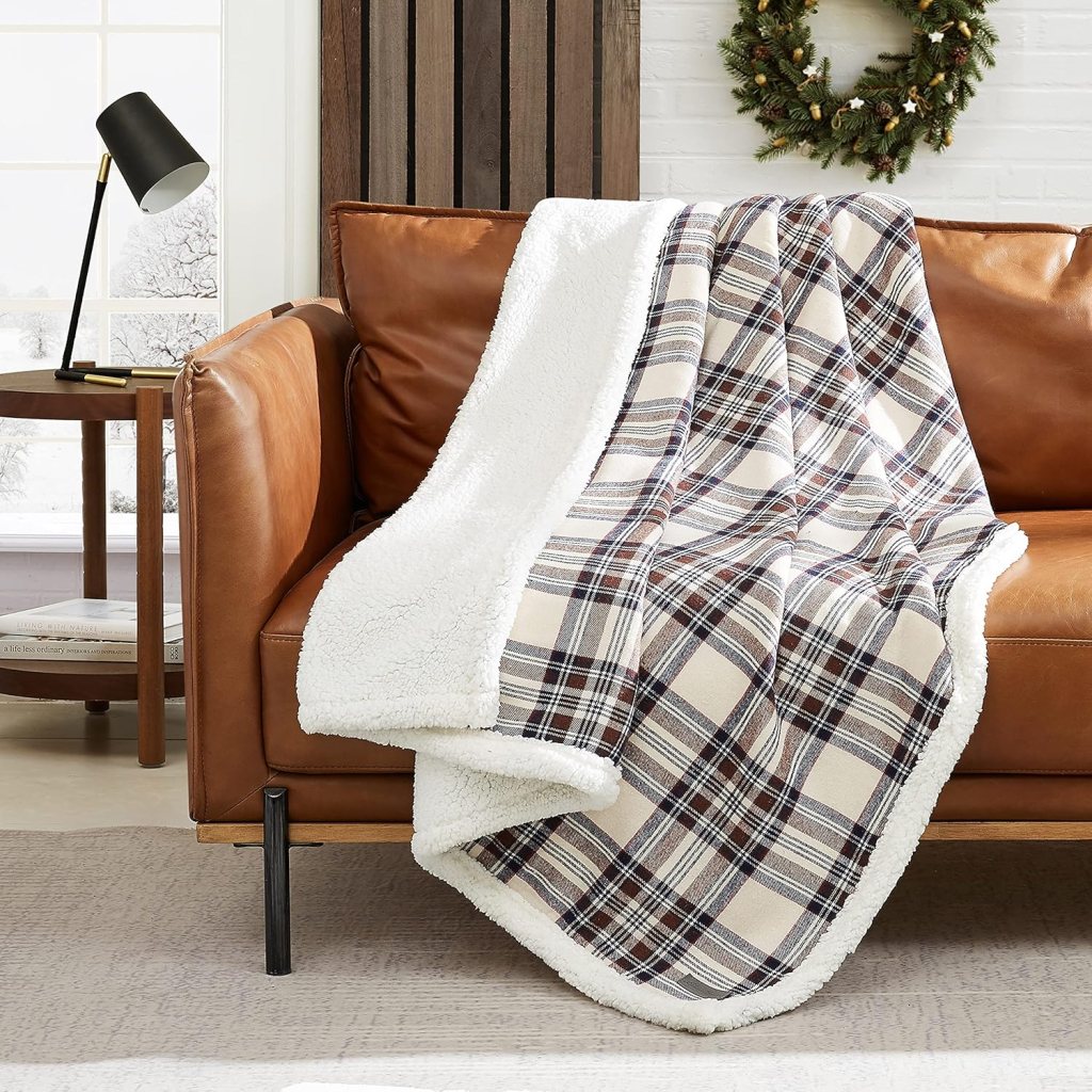 Eddie Bauer Super Soft Reversible Throw Blanket