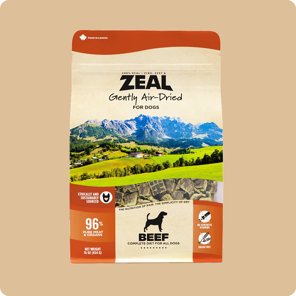 ZEAL food Canada Beef Recipe Air-Dried Food For Dogs