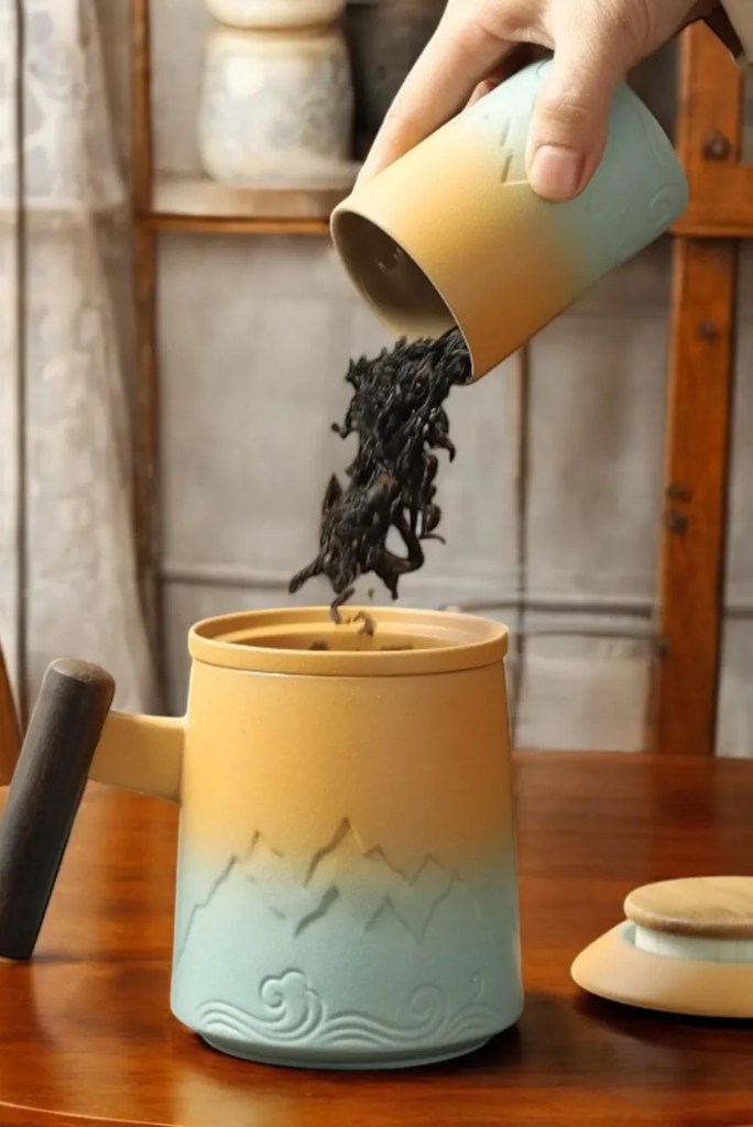 Ceramic Tea Infuser Mug Set: Modern Office Tea Lover Gift