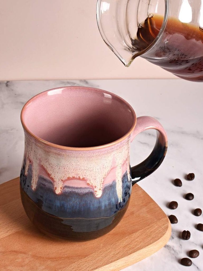 Bosmarlin Large Ceramic Coffee Mug, Big Tea Cup for Office and Home, 21 Oz, Dishwasher and Microwave Safe, 1 PCS