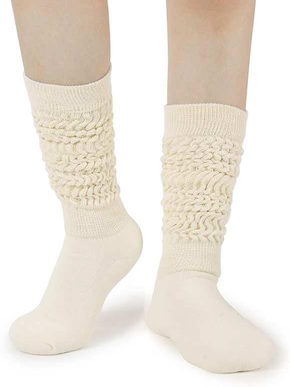BomKinta Slouch Socks Women Thigh High Boot Socks Soft Scrunch Socks Size 5-11