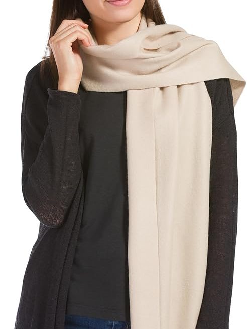 Fishers Finery Women's 100% Pure Cashmere Winter Scarf