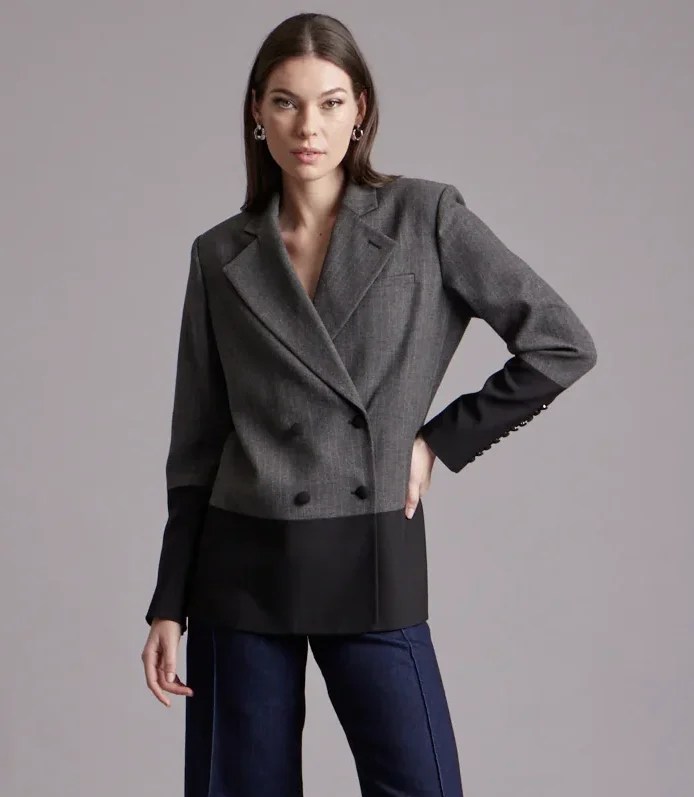 Lauren Oversized Contrast Blazer