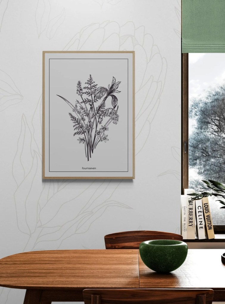 BOUGHS graphic poster.