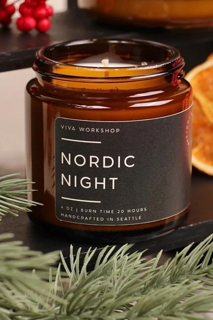 Christmas Candles, Soy Candles Holiday Gift | Scented Candle Gift Stocking Stuffer | Secret Santa Gift | Christmas Present Ideas
