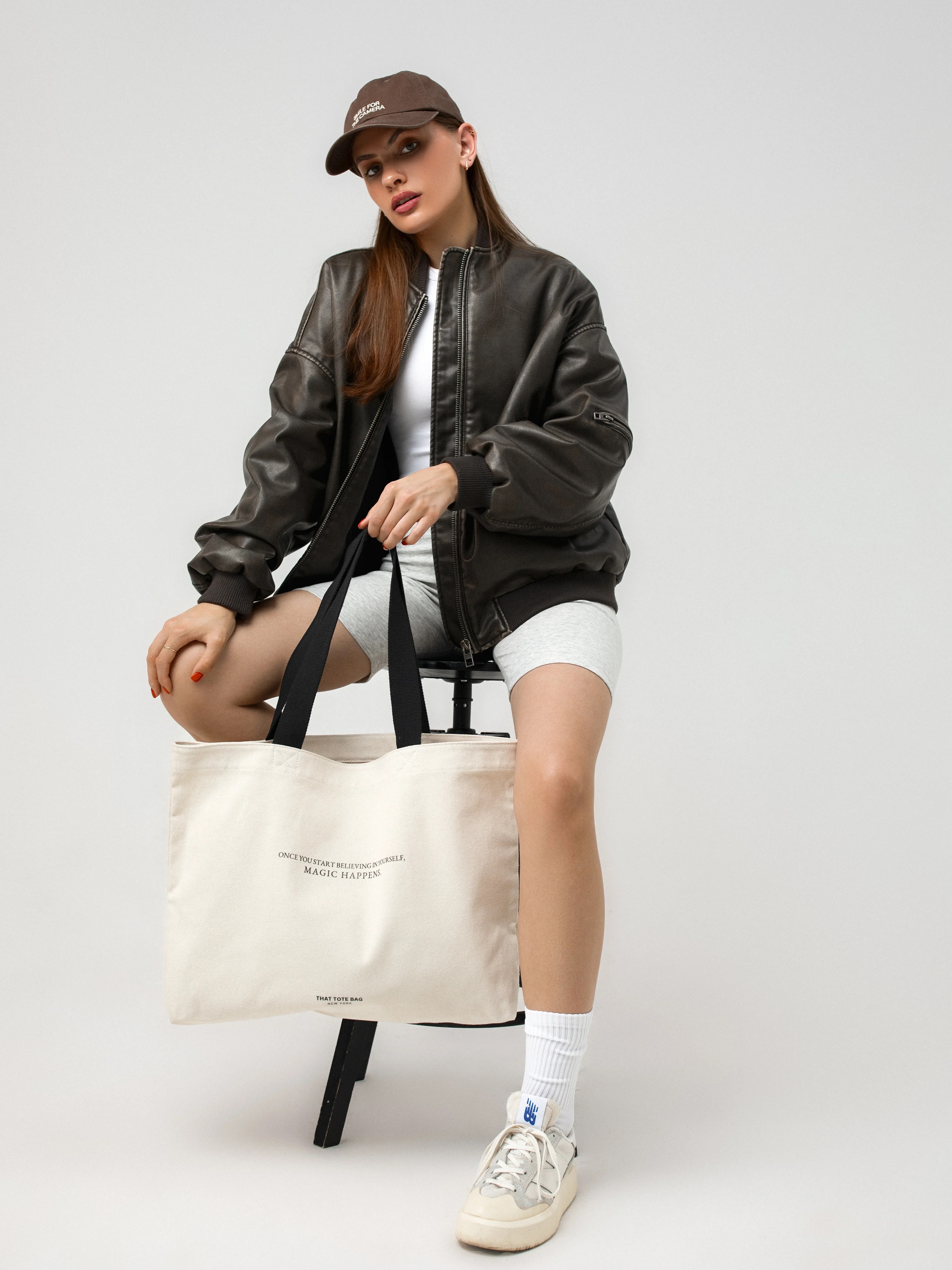 This Deeper Tote is all about that shift - the quiet but powerful moment when self-doubt turns into self-trust. With sleek Midnight Black handles and a message that speaks straight to your potential, it’s made for those who are ready to step into their own power. Carry it as your daily dose of belief - and a little bit of magic.