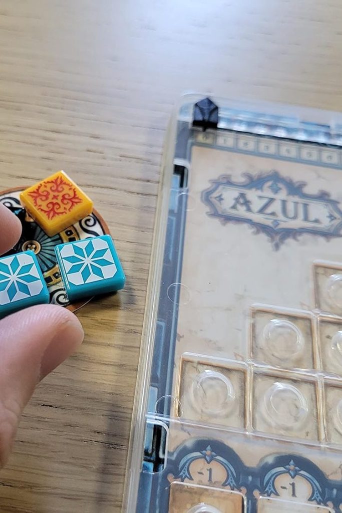 Azul Mini Board Game - Portable Tile-Placement Fun, Strategy Game for Kids and Adults, Ages 8+, 2-4 Players, 30-45 Minute Playtime, Made by Next Move Games