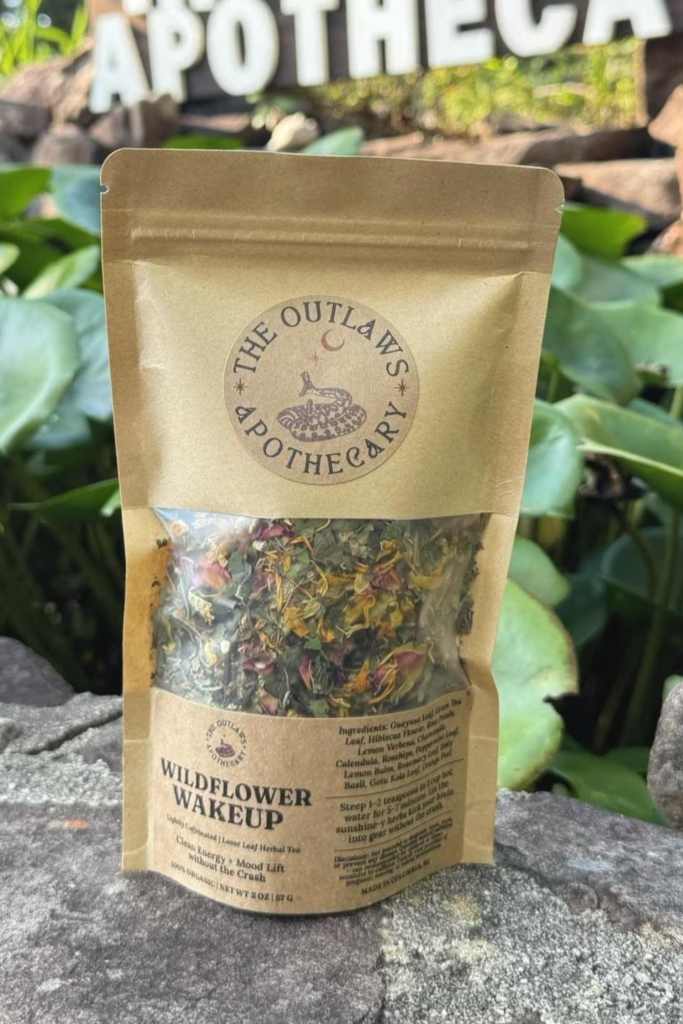 Wildflower Wakeup- Organic Herbal Tea for Clean Energy + Mood Support | Loose Leaf Blend