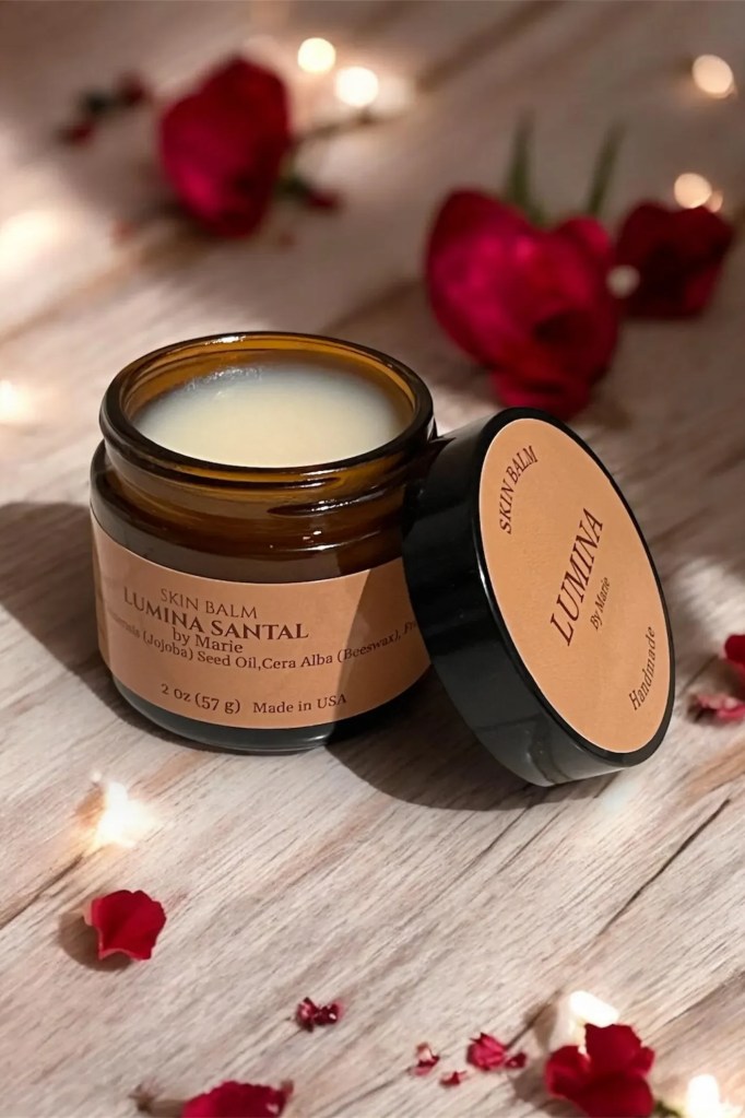 Lumina Santal Skin Balm, Handcrafted Moisturizing Balm, 2 oz