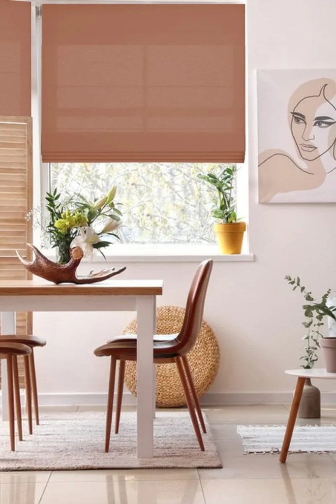 Joydeco Custom Light Filtering Roman Shades