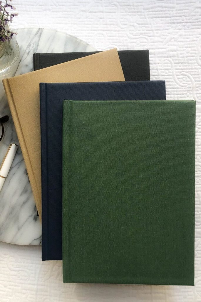 Guided Daily Journal | A5 Linen Hardback, Customizable Interior