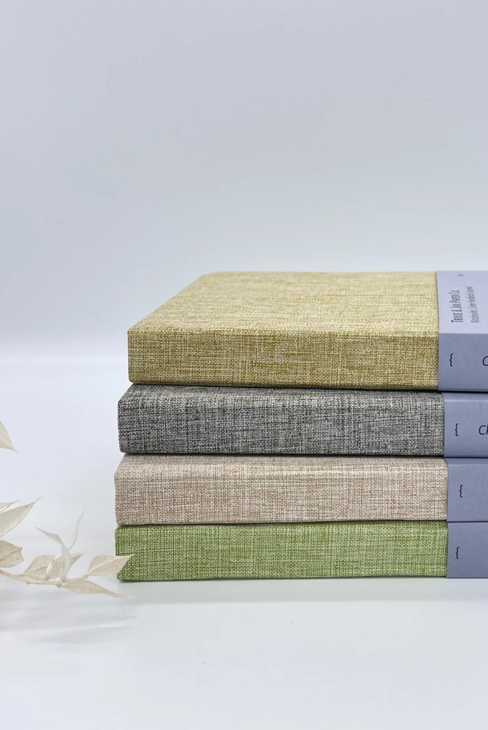 This versatile fabric covered hardback journal has both lined and unlined pages making it perfect for your needs.