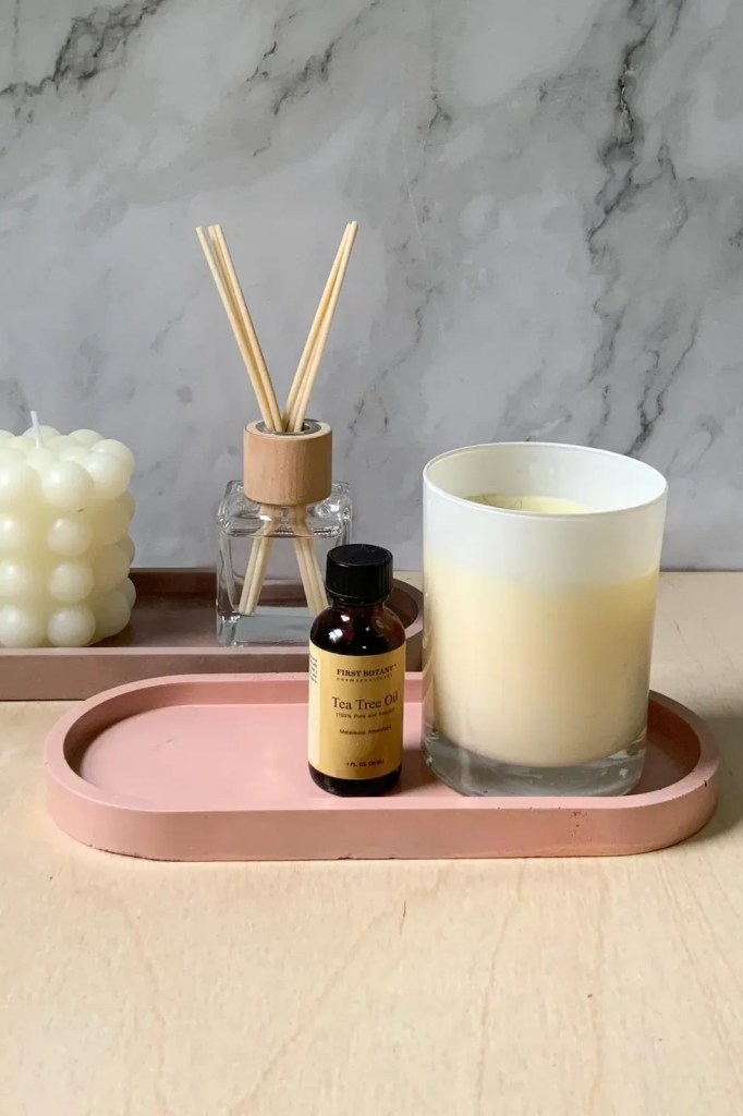 Versatile Concrete Stone Tray: Decorative Catchall for Nightstand, Table, Bathroom, Home Decor