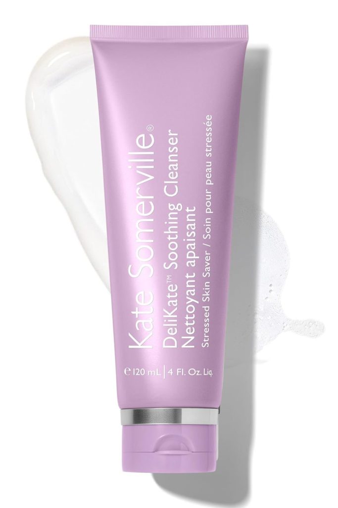 Kate Somerville DeliKate Soothing Cleanser, 4 Fl Oz | Hydrating Face Wash for Sensitive Skin, Clinically Proven to Relieve Redness, Irritation & Tightness