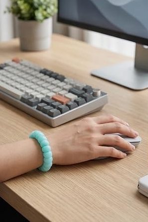 Natural Bodhi Seeds Beads Bracelet, Zen Fidget Stretch Color Gradient Bracelet for Mind-Calming, Meditation Practice Beads Accessory for Women and Men