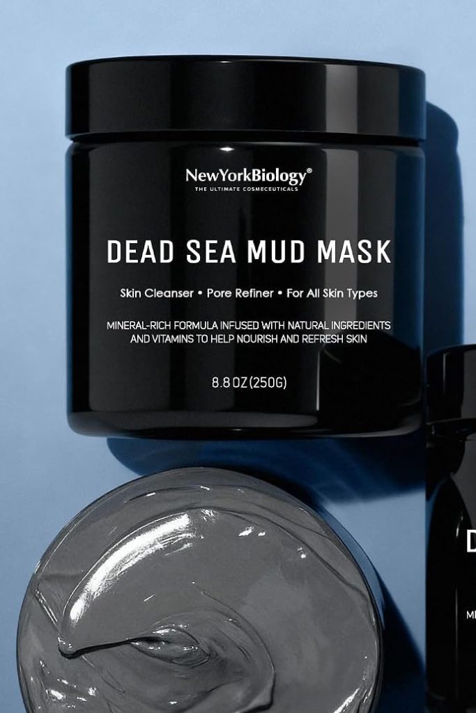 New York Biology Dead Sea Mud Mask for Face & Body - 8.8 oz Spa Quality Pore Refiner for Oily Skin, Natural Skincare for Women & Men, Firms Skin for a Healthier Complexion